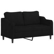 Divano | Divano da soggiorno | Sofa a 2 Posti Nero 120 cm in Tessuto
