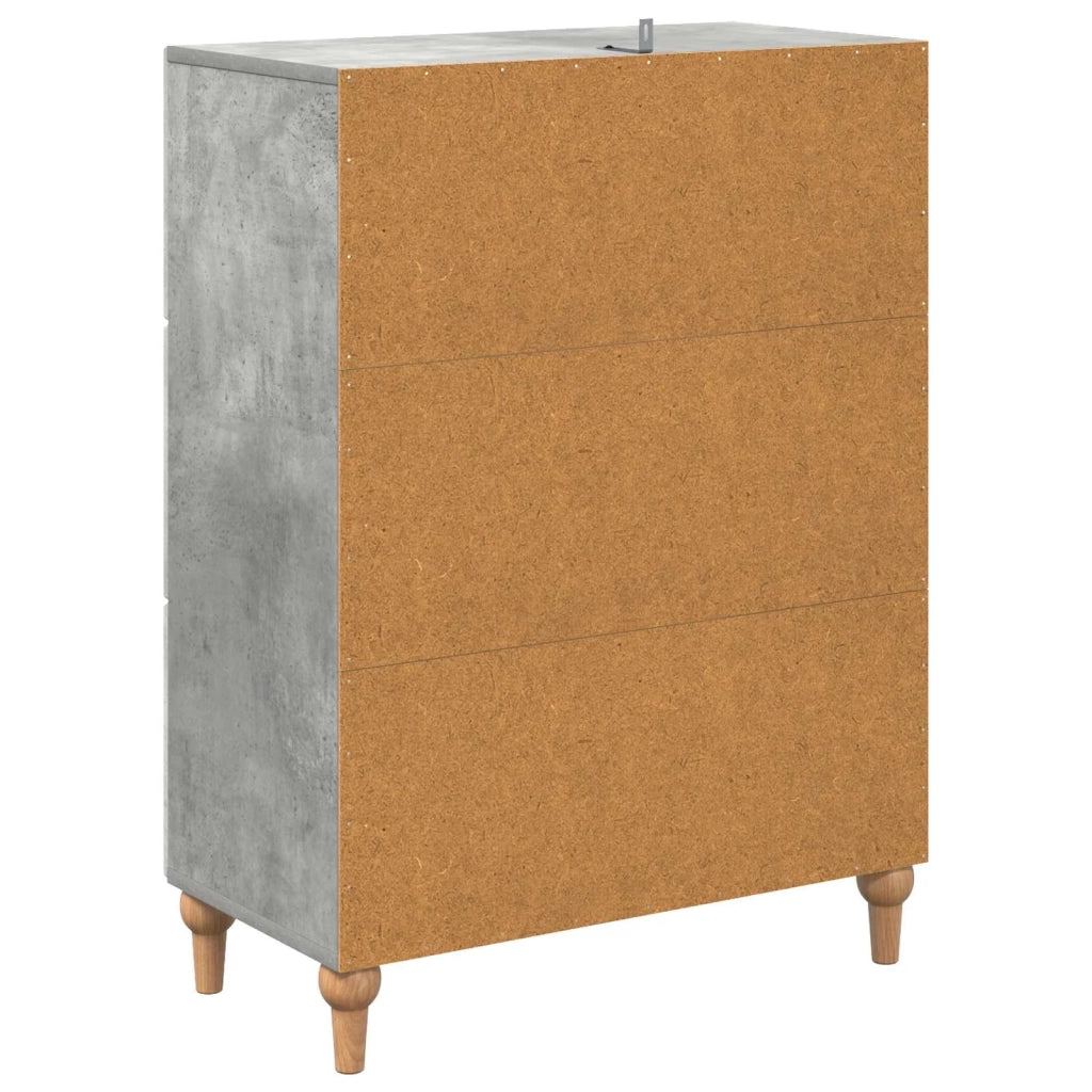 Mobile con Cassetti Grigio Cemento 66 x 34,5 x 90 cm 894148
