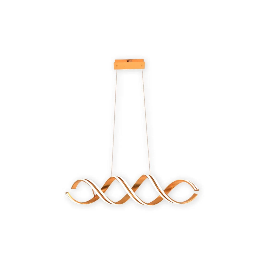 LÚZETE - SOSPENSIONE LED 75 W 4000K 100 CM FOGLIA ORO LUMINOZA