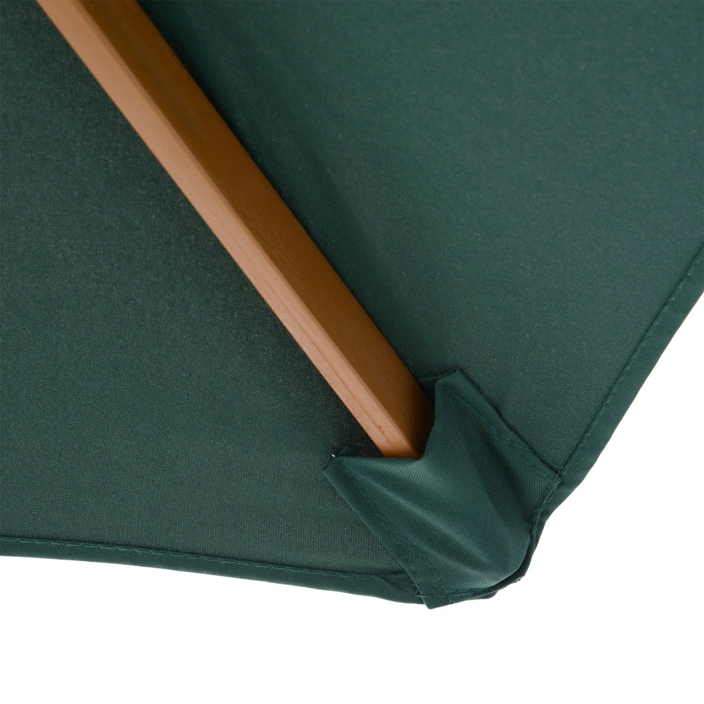 Ombrellone da Giardino Ø2,5 m Palo Ø38 mm in Legno Verde