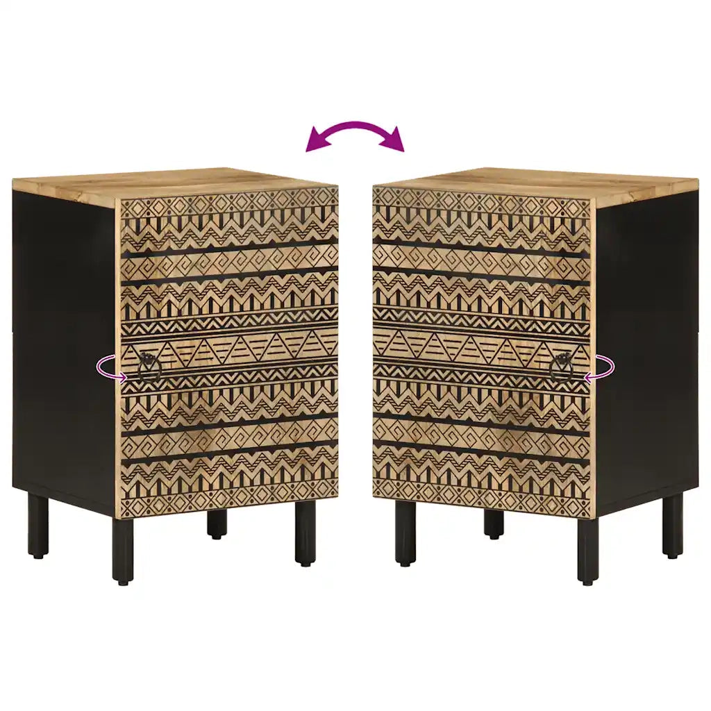 vidaXL Mobile da Bagno 38x33,5x58 cm in Legno Massello di Mango