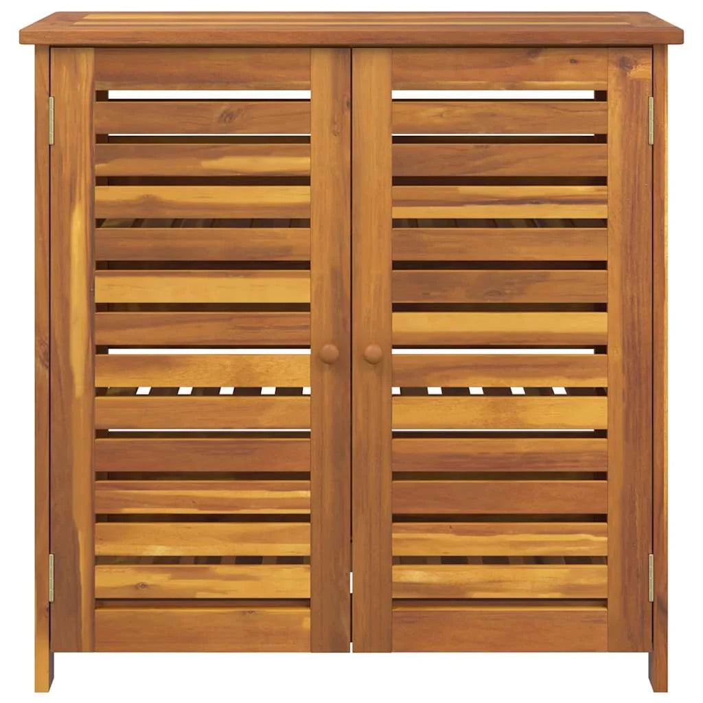 Mobiletto da giardino rettangolare moderno con 3 ripiani funzionali 90 x 40 x 90 cm in legno di acacia naturale 02_0058505