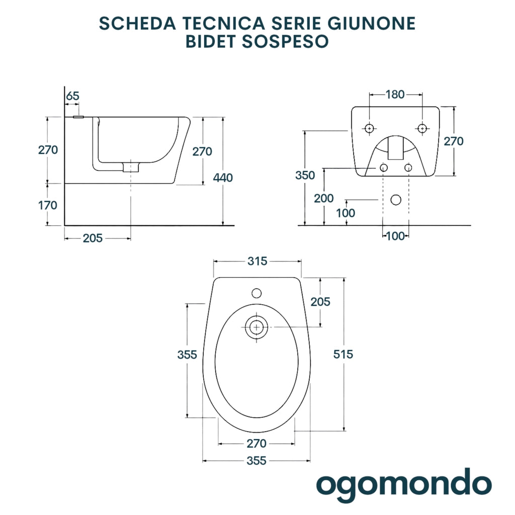 Coppia sanitari sospesi in ceramica serie giunone bianco lucido *** accessori con sedile frizionato, confezione 1