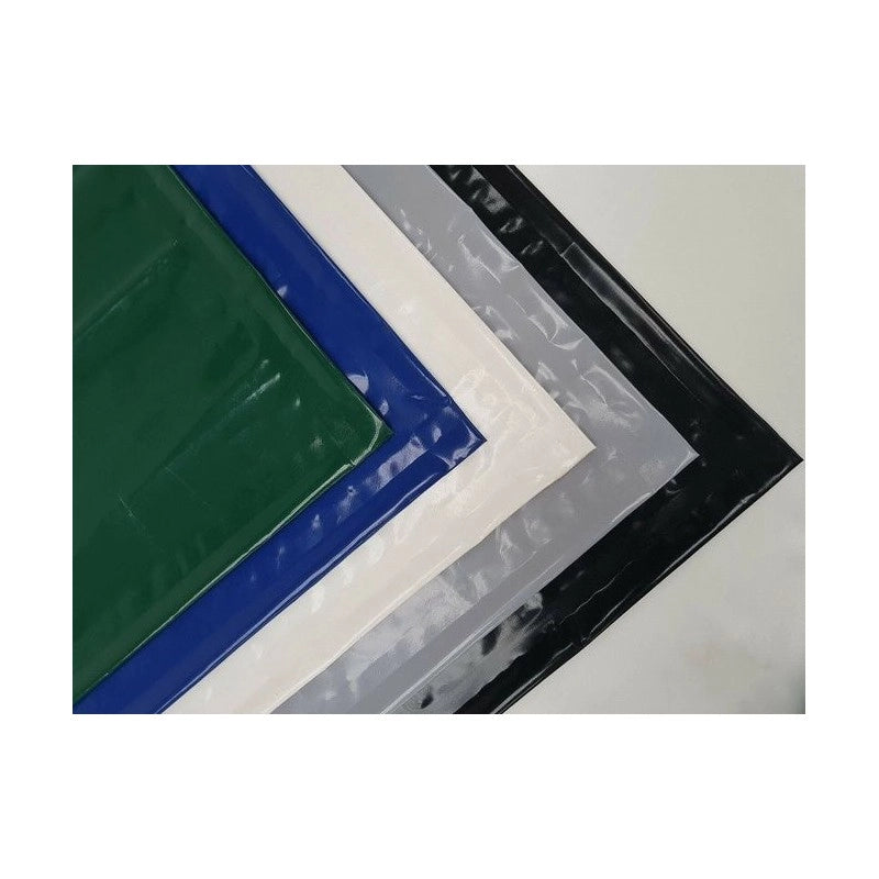 Telo PVC Impermeabile Nero | Telone Solo Rinforzato Sui Lati 650g/mq | Copertura Esterna | 5x2,5m | Resistente Protezione Multiuso