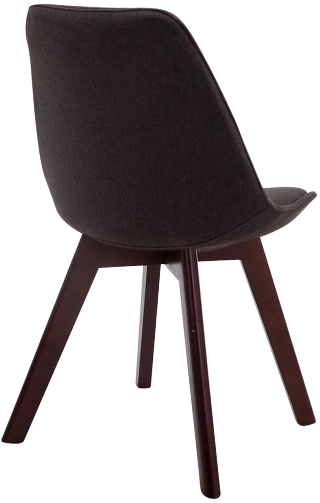 Sedia Borneo Tessuto V2 grigio scuro,noce