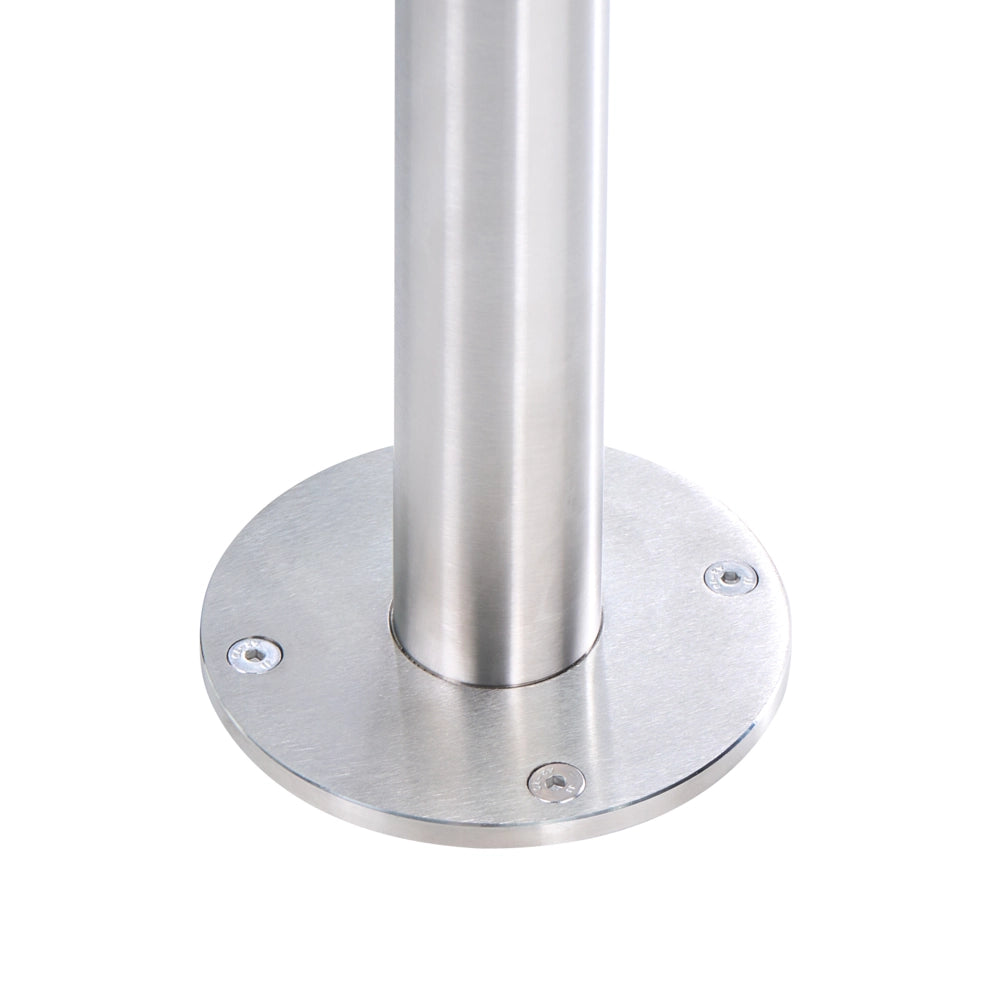 Set Doccia Miscelatore da Giardino per Esterni in Acciaio Inox Color Argento con Soffione a Pioggia Moderno