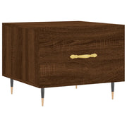 Tavolino da salotto | Tavolino da caff¨¨ | Tavolino da Soggiorno Rovere Marrone 50x50x40cm Legno Multistrato