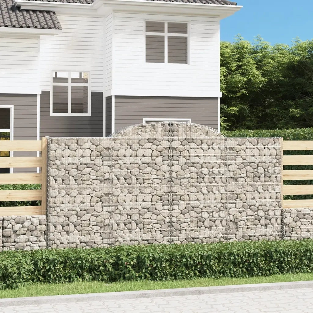 Cesti Gabbioni ad Arco 8 pz 300x50x160/180 cm Ferro Zincatocod mxl 76174
