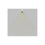 Lotti 68988 Tenda Mantello con 440 LED Multicolore RGB Effetti Pixel Controller e Telecomando IP44 per Interno Esterno colore Verde