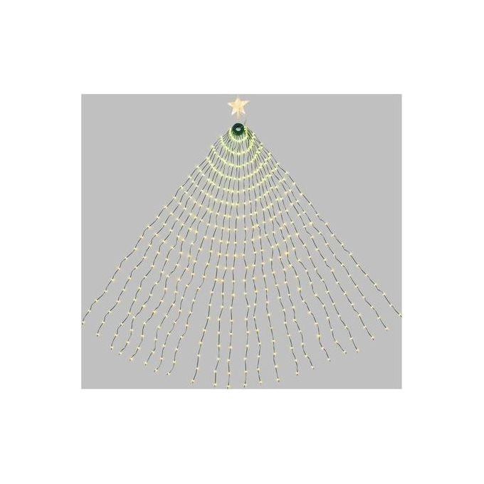 Lotti 68988 Tenda Mantello con 440 LED Multicolore RGB Effetti Pixel Controller e Telecomando IP44 per Interno Esterno colore Verde
