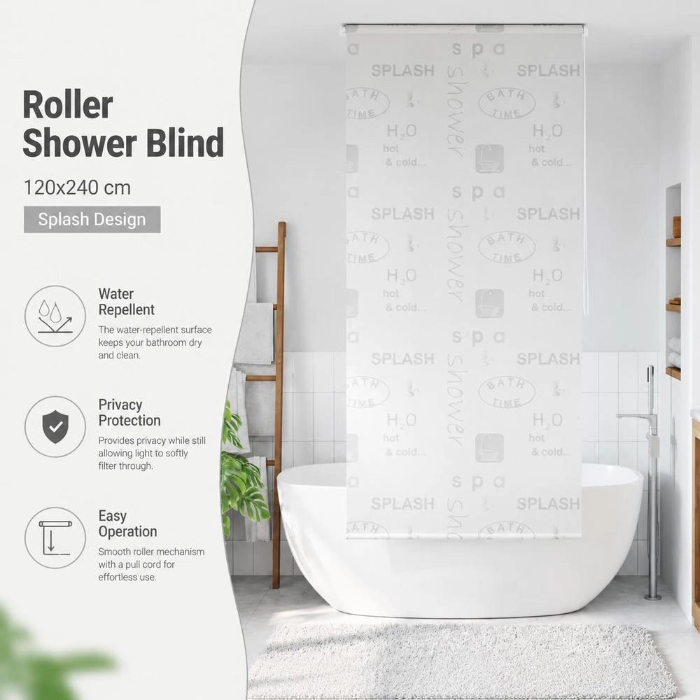 Shower Blind 120x240 Cm Splash Design