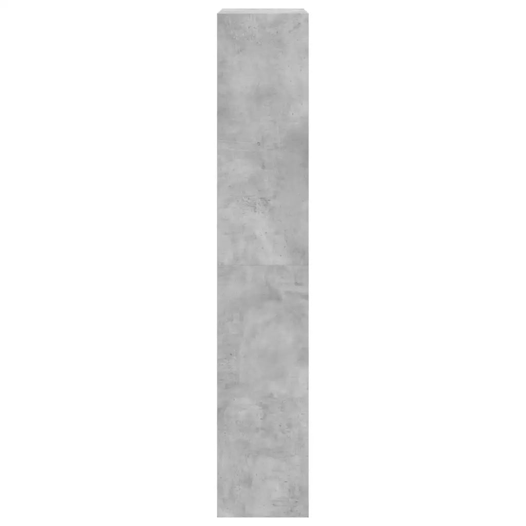 Scarpiera 4 Cassetti Ribaltabili Grigio Cemento 60x34x187,5 cm