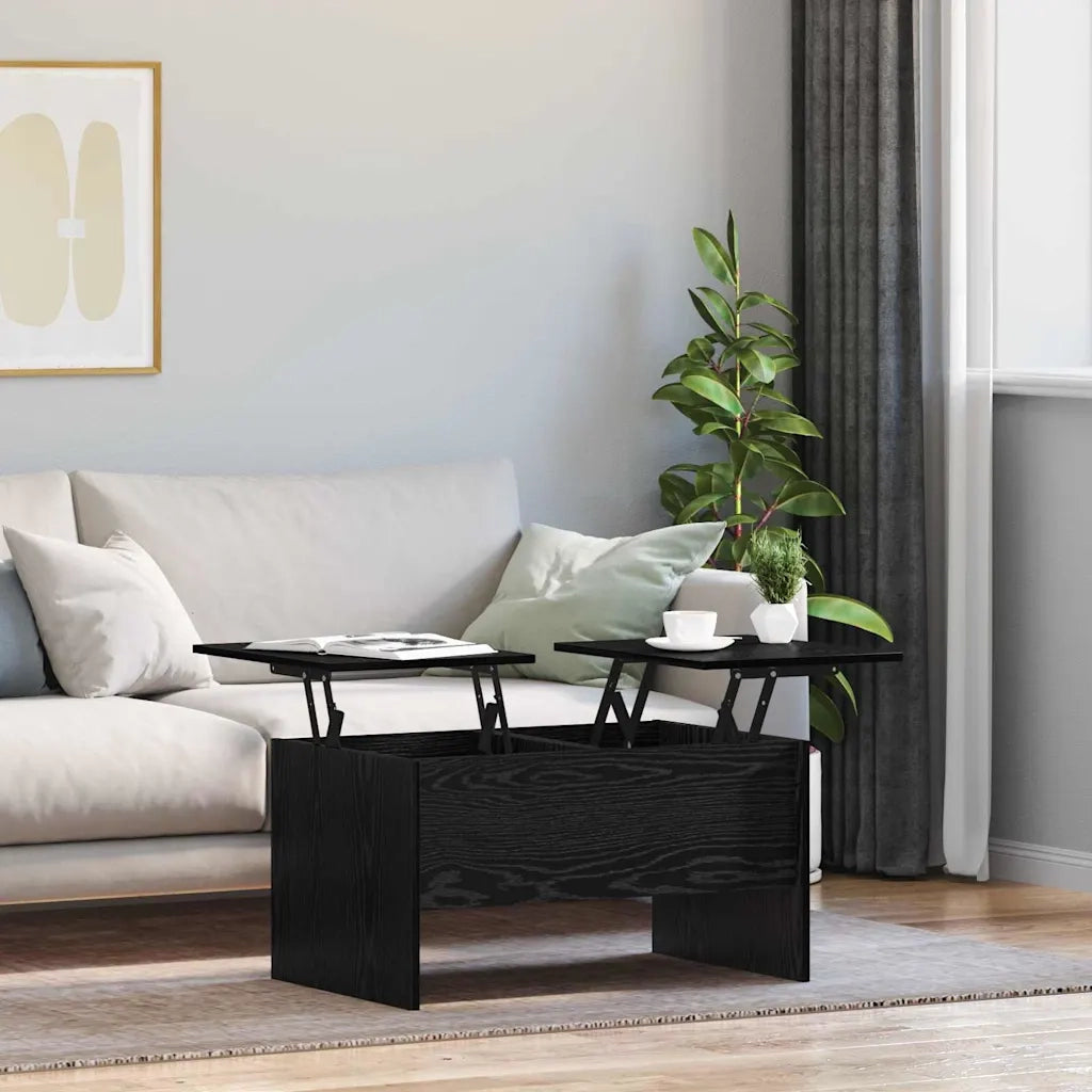 Tavolino da salotto Rovere Nero 102 x 50,5 x 46,5 cm 879455