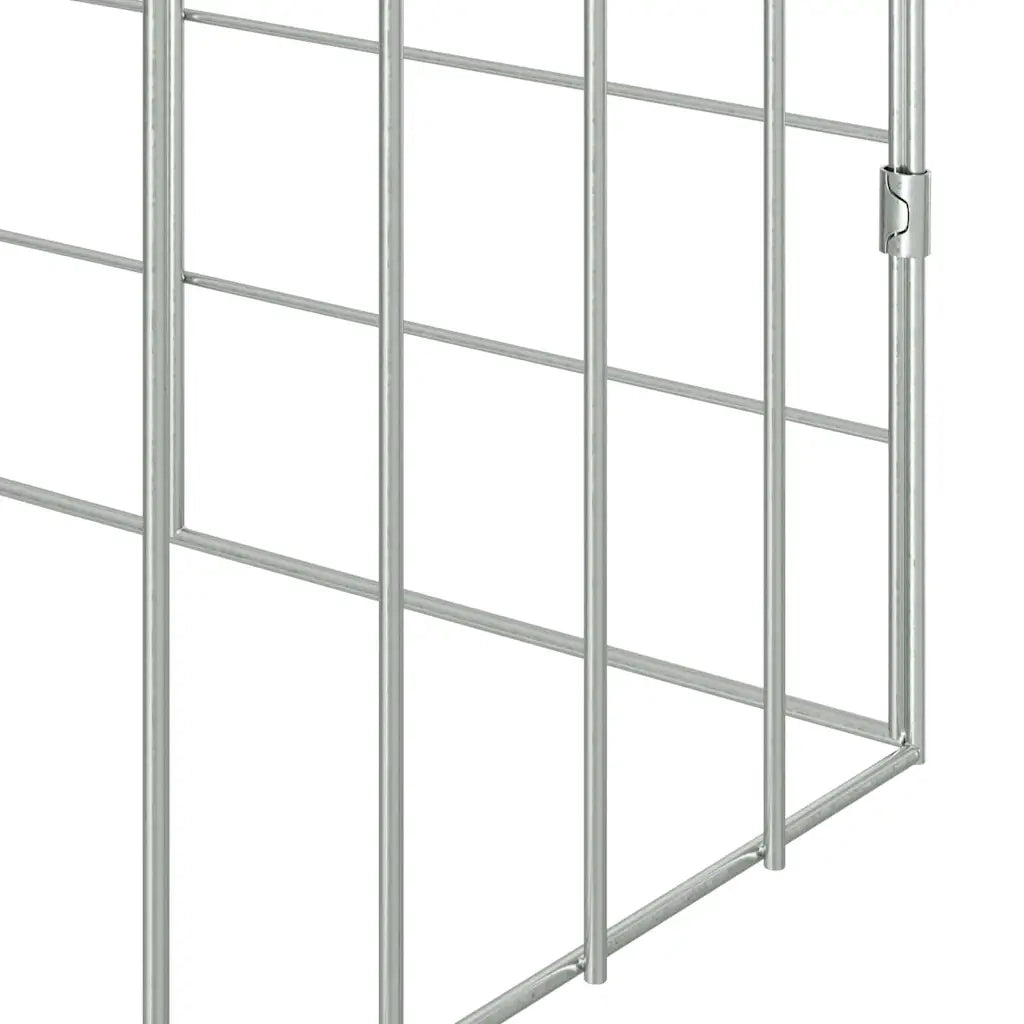 Gabbia per Conigli Argento 100 x 78 x 78 cm Acciaio zincato 42019232
