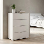 Cassettiera 4 cassetti in Legno Composito cm 60x38x85 - SCOTTIE