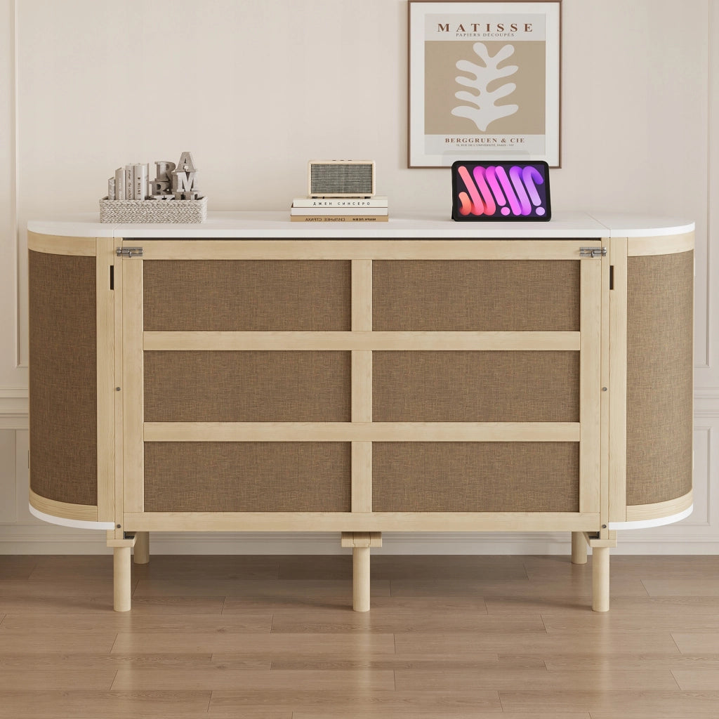 Letto armadio in rattan - Xylo - 140x200 cm