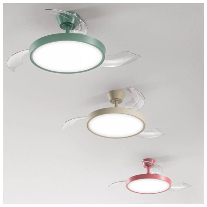 Perenz ventilatore da soffitto con luce, modello 7159B IR, telecomando incluso