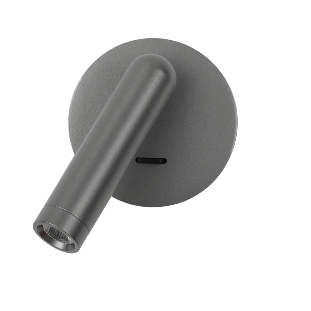 Applique lettura grigia orientabile LED 2,5W Italux