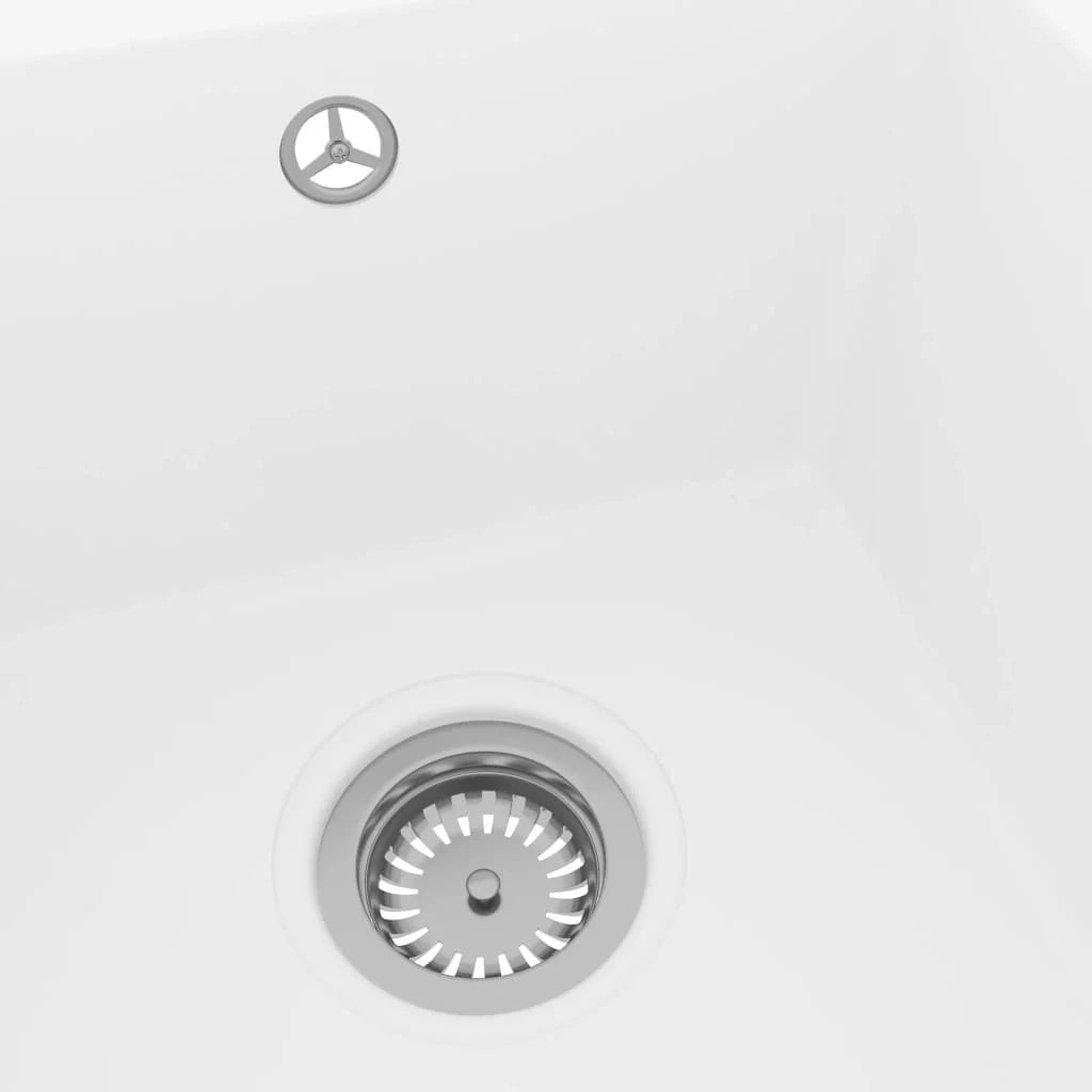 Lavello da cucina con foro troppo pieno 38 x 46 cm granito bianco 02_0002396