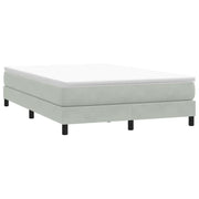 vidaXL Giroletto Molle senza Materasso Grigio Chiaro 140x210cm Velluto