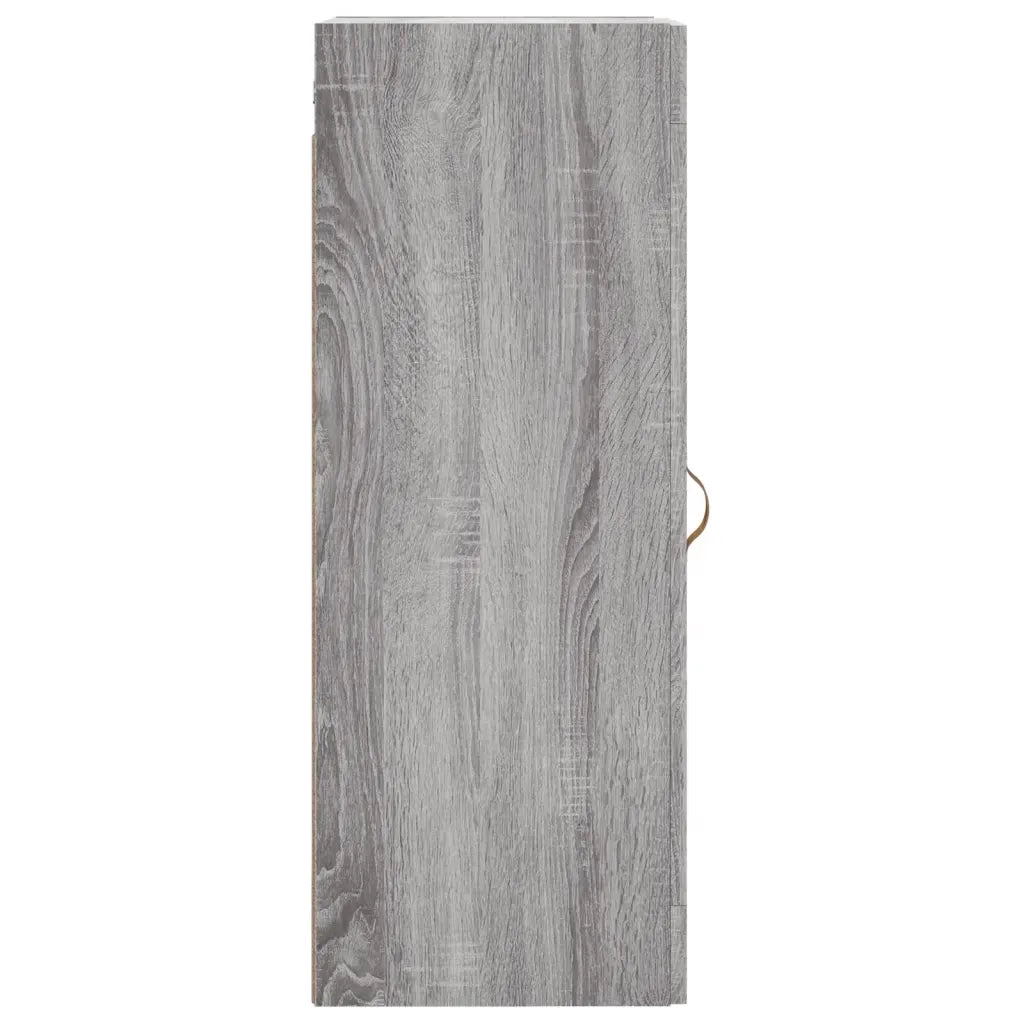 Mobile a Parete Grigio Sonoma 34,5x34x90 cm Legno Multistrato 830482
