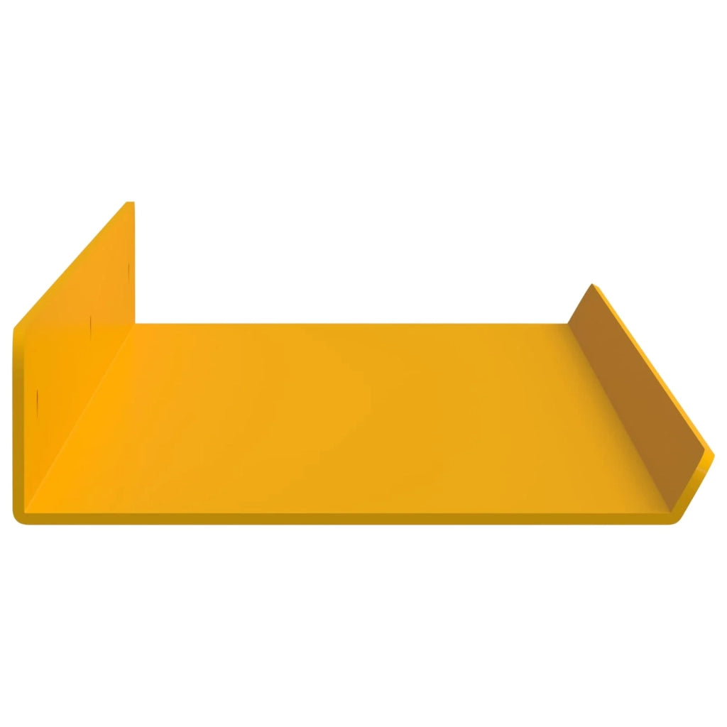 Mensola sospesa 2 pcs Giallo senape 60 x 8,5 x 2,5 cm Acciaio
