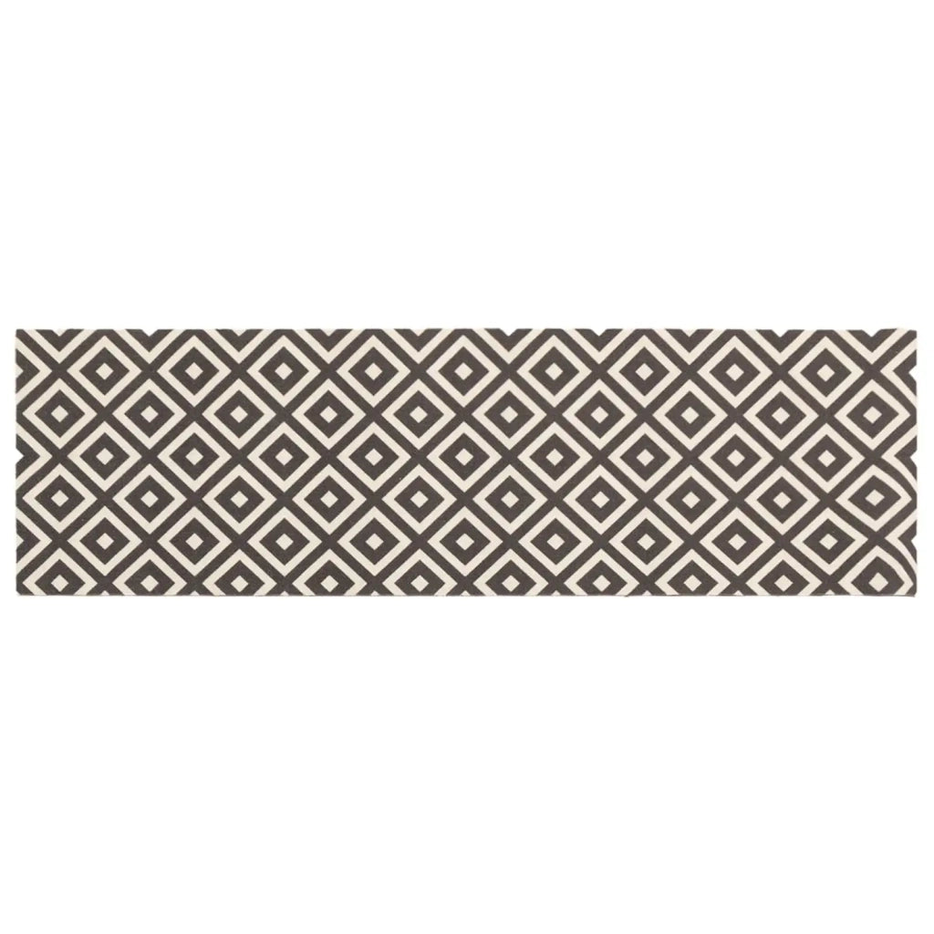 Tappeto da Cucina Rombi grigi e bianchi 300 x 60 cm 42045721