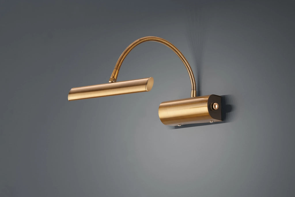 Applique Led Parete Interno con Flessibile Metallo Anticato Curtis GD Trio