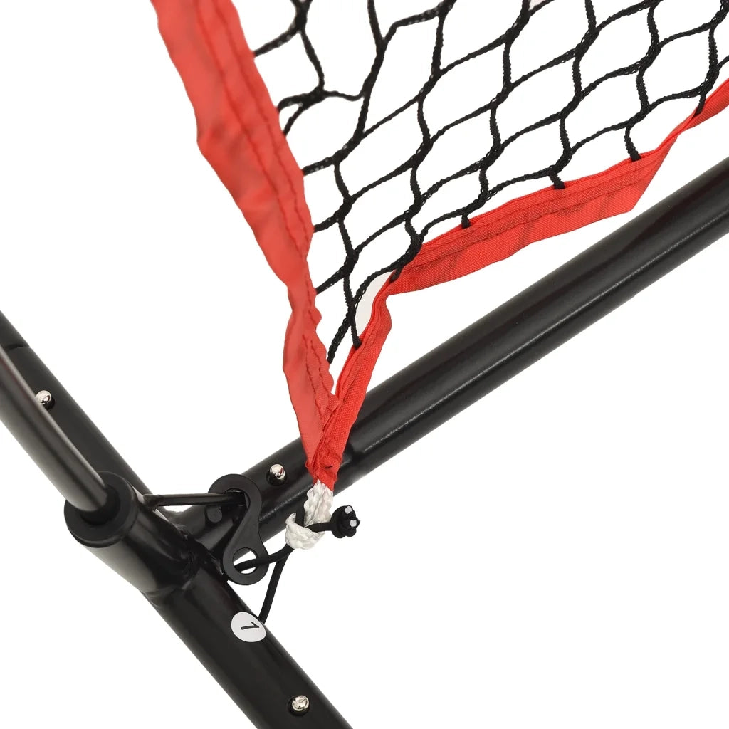 Rete Baseball Portatile Nera e Rossa 183x105x183 cm Poliestere CFW3563826