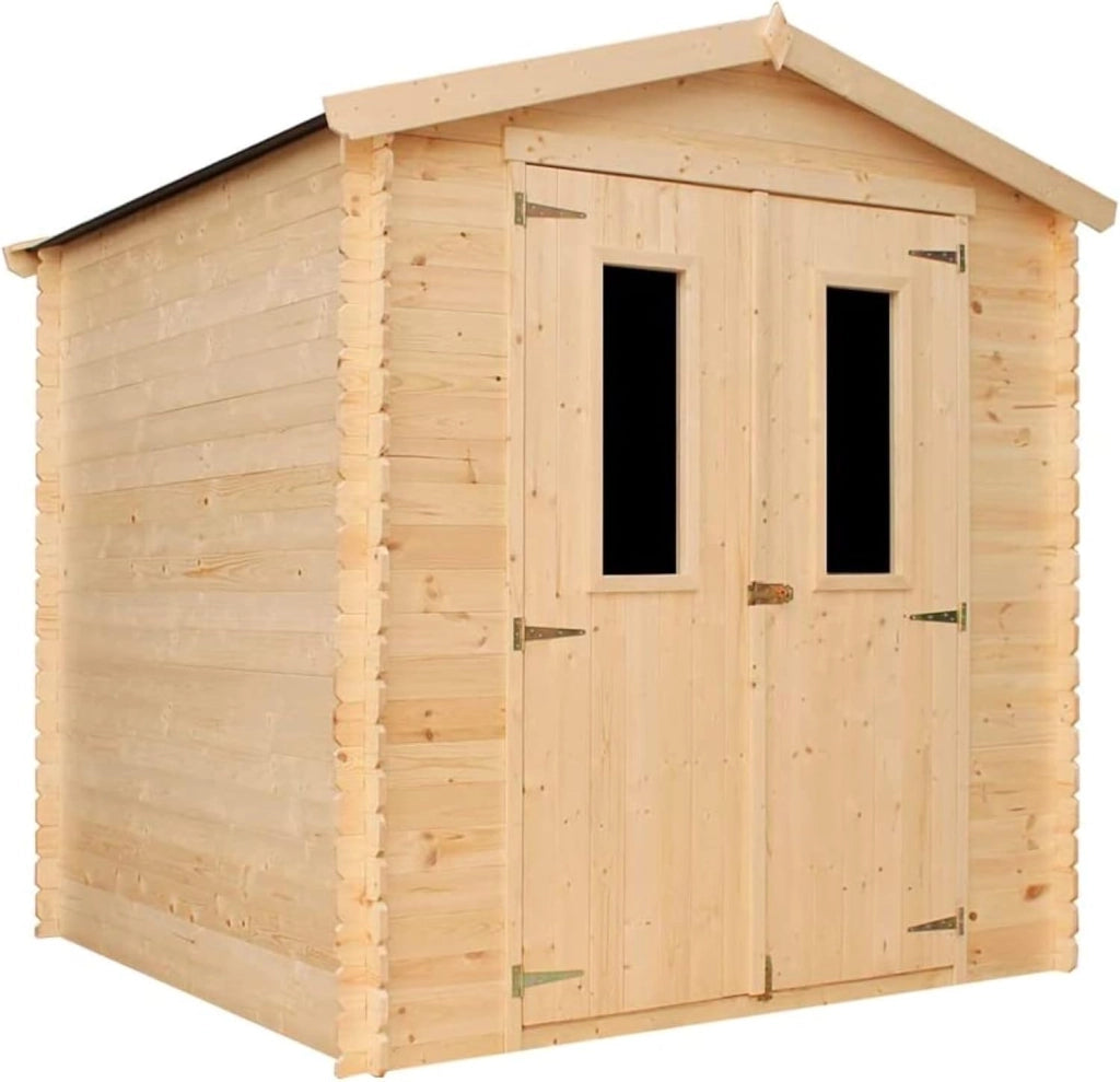 TIMBELA M343+M343G Casetta da Giardino in Legno CON PAVIMENTO TRATTATO - 3.53 m2