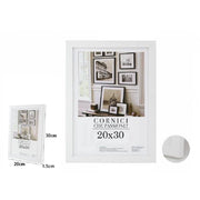 Trade Shop - Cornice Per Foto Fotografie Quadri Tele Poster Portafoto 20 X 30 Cm Bianca 63149 -
