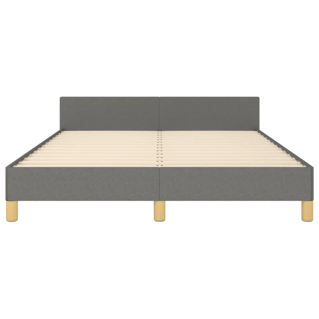 Giroletto senza Materasso Grigio Scuro 140x200 cm Tessuto 3124896