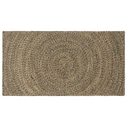 Tappeti per area Naturale e Nero 100 x 200 cm Juta