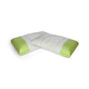 Talamo Italia Set di 2 Cuscini per Rosmarino, 100% Made in Italy, Guanciale sfoderabile a "saponetta" in Memory Foam forato ,Anallergico e Traspirante,70x40xh16 cm