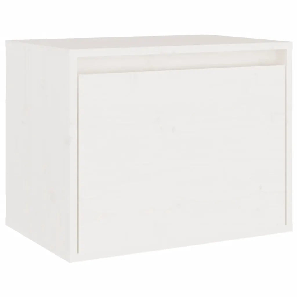 Mobili Porta TV 4 pz Bianchi in Legno Massello di Pino cod mxl 33947