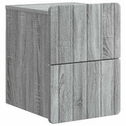 Mobiletto da notte a muro Grigio Sonoma 33 x 34,5 x 43 cm 898307