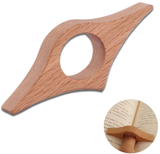 Wijzer Magnetica Handicraft Naturale Noce - 85 x 35 mm - Regalo per Lettori - Leggero e Comodo - Marcatura Pagine