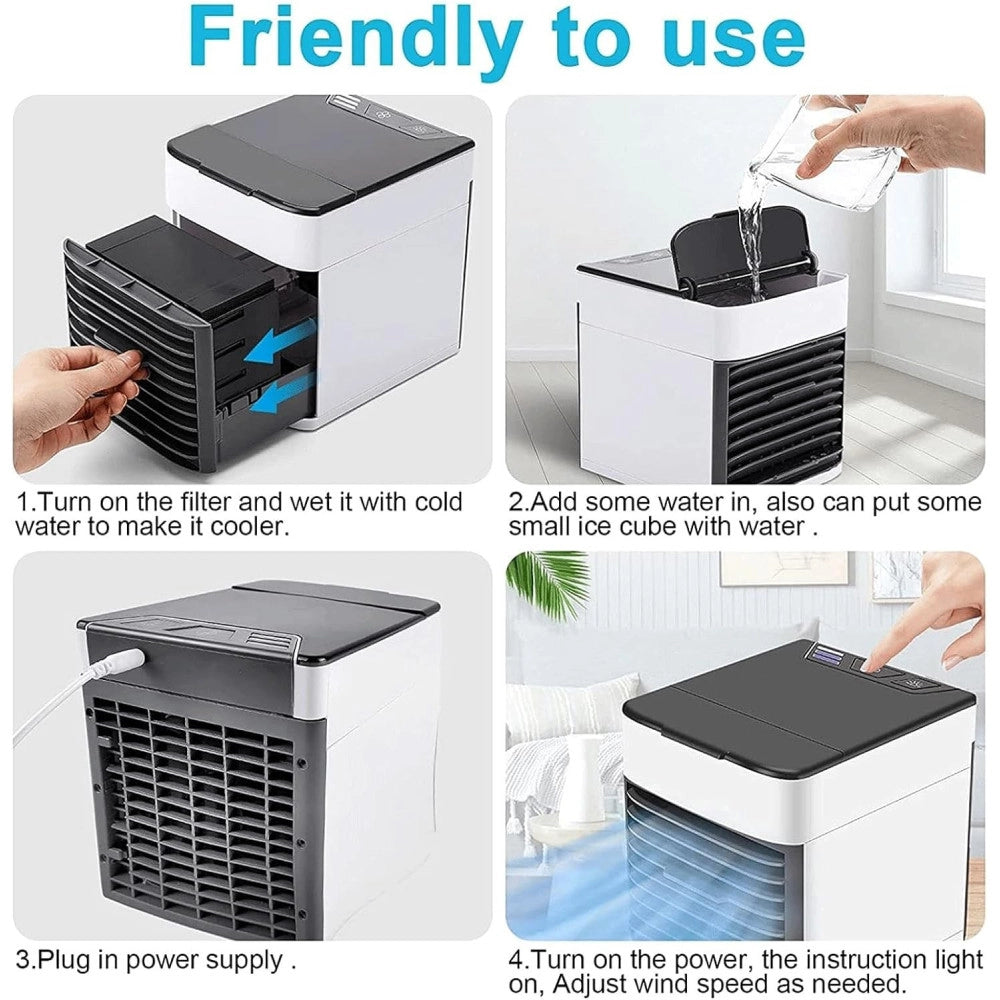 Trade Shop - Mini Condizionatore Portatile Deumidificatore A Ghiaccio Usb Ventilatore X Auto -