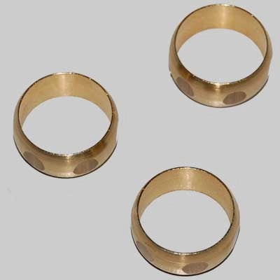 OGIVE IN OTTONE PER TUBO RAME  14 x 1/2     MADE IN ITALY