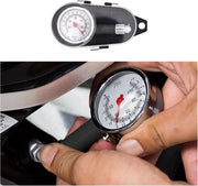 Misuratore di pressione pneumatici ricaricabile - digitale e meccanica - 0-100 psi - auto bicicletta fuoristrada motocicletta.