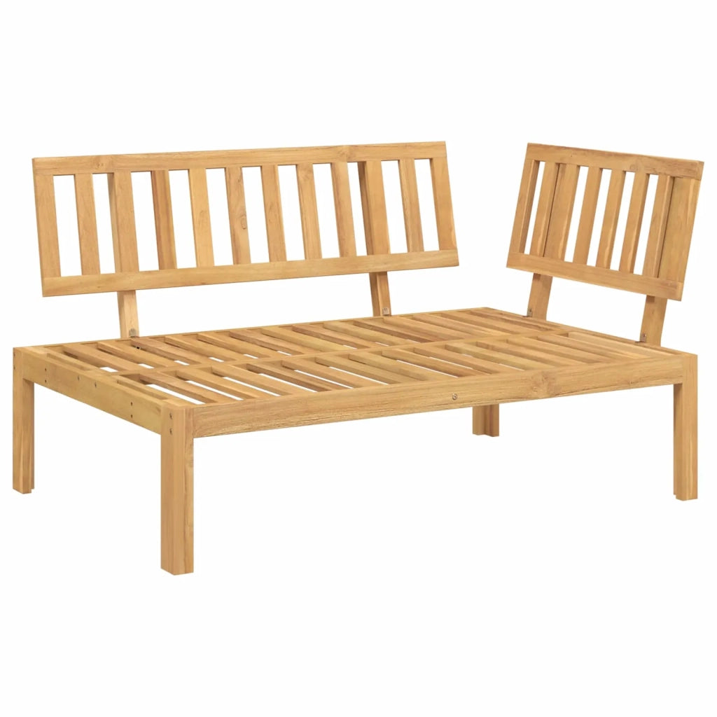 Set di divani con cuscino 2 pcs Grigio Legno di Acacia Massello