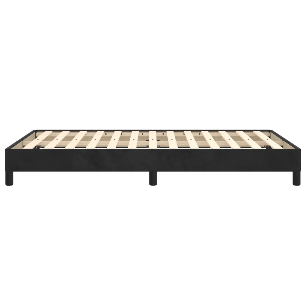 Giroletto senza Materasso Nero 120x190 cm Velluto