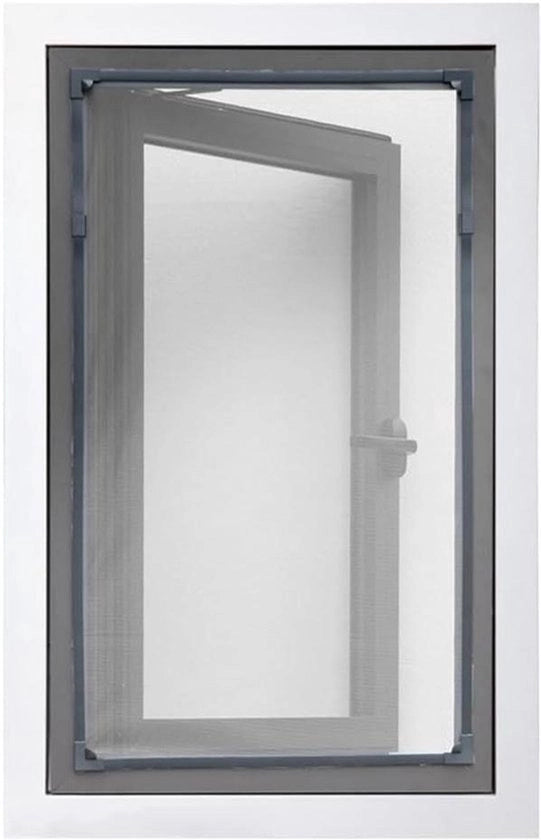 Schermo per finestra estensibile 60 x 120 cm con rete di poliestere contro insetti, zanzare e mosche