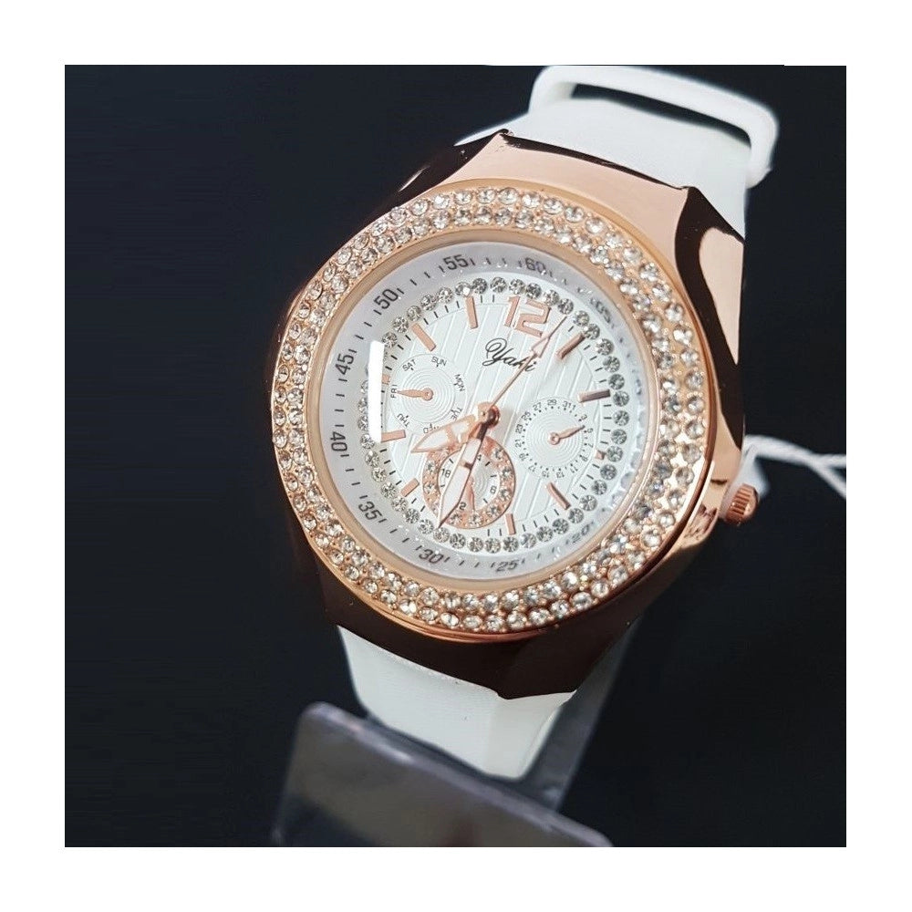 Trade Shop - Orologio Polso Yaki 1800x Donna Analogico Quarzo Moderno Fashion Casual -