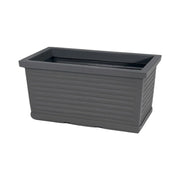 Vaso Fioriera decorativa classica tradizionale 60x22 H20 in polimero resistente antracite per piante per giardini e terrazze - Made in Italy - Monacis