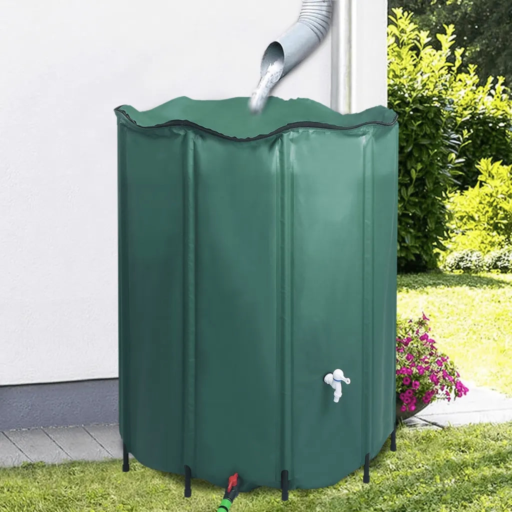 Serbatoio per Acqua Piovana Pieghevole con Rubinetto 1000 L CFW7769184