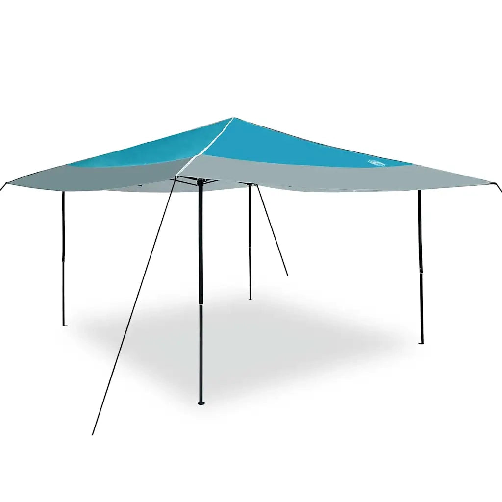 Tenda Gazebo Blu 395 x 395 x 251 cm Tessuto 42007389