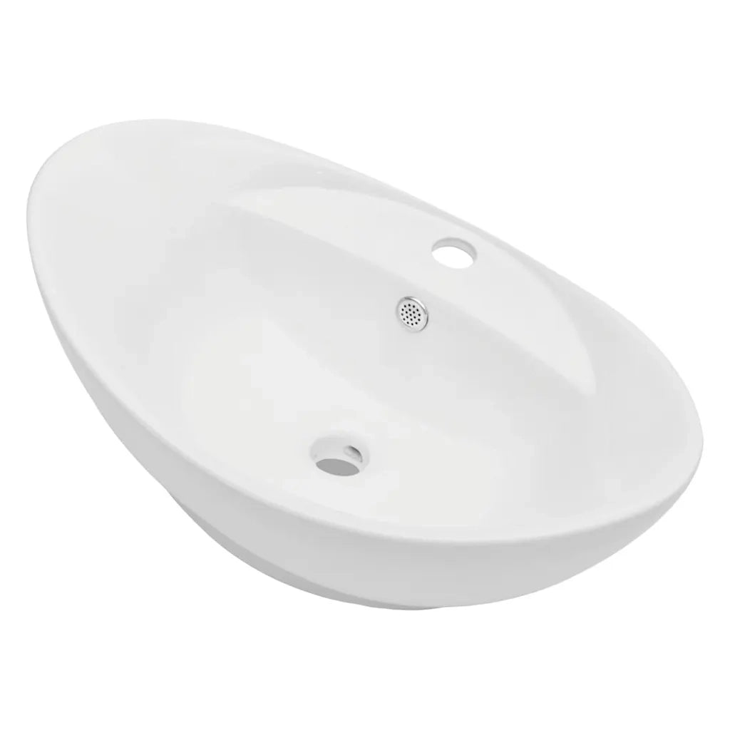Set Mobili da Bagno 2 pz Ceramica Nero 279337