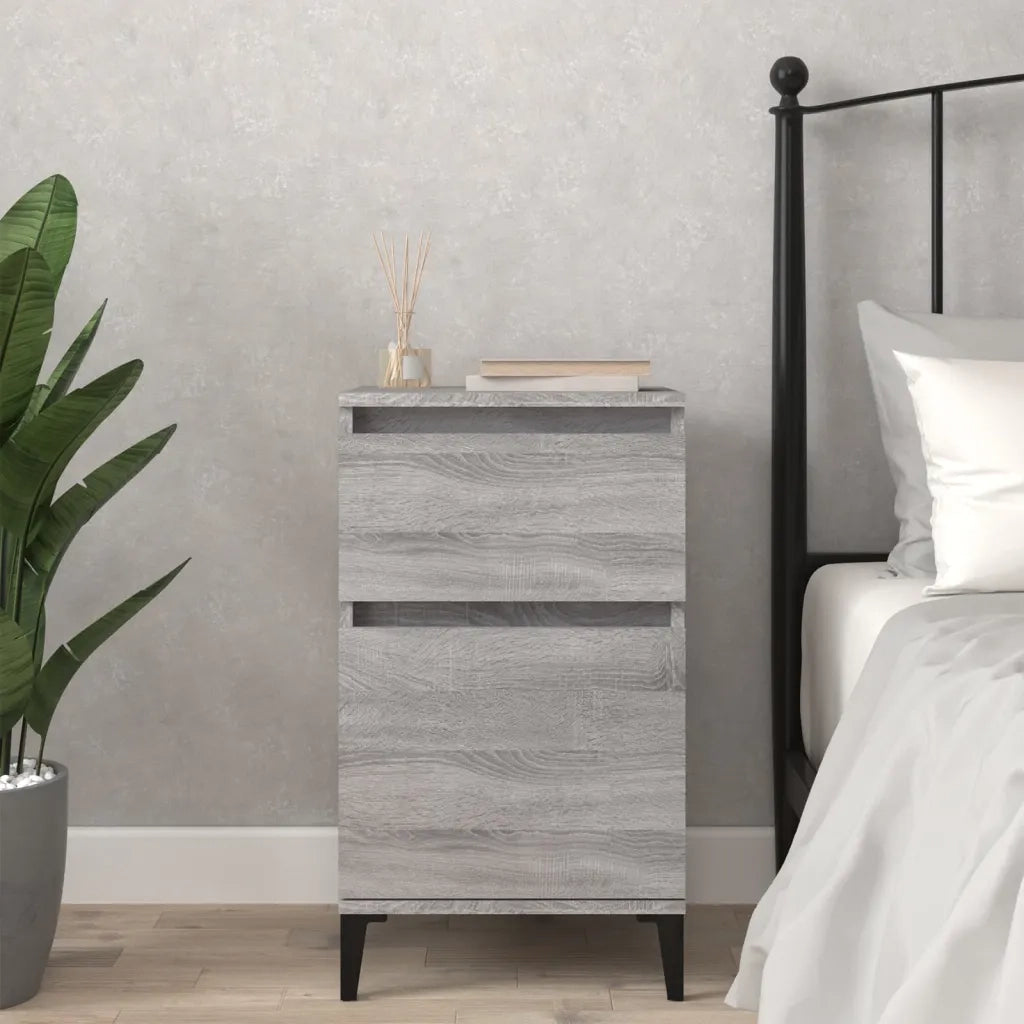 Comodino Grigio Sonoma 40x35x70 cmcod mxl 103319