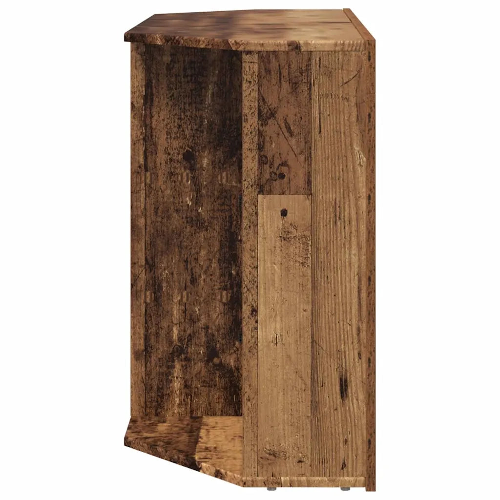 Mobile TV LED Angolare Legno vecchio 100x40x68cm 889793